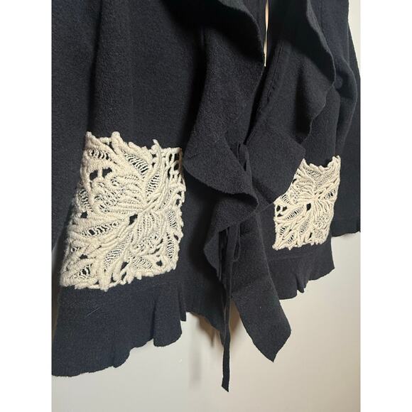 Anthropologie Lace Attache Cardigan by Leifsdottir Size M - Picture 3 of 8